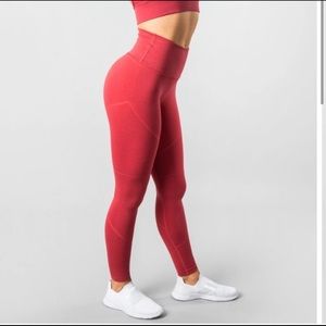 Alphalete R6 Revival Leggings Coral Red